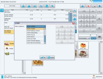 uniCenta oPOS screenshot 4