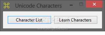 Unicode Characters screenshot