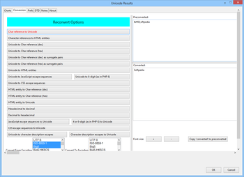 Unicode Converter screenshot 2