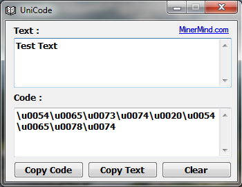 UniCode Utility screenshot