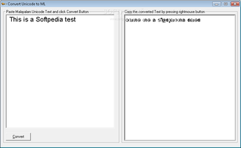 Unicode2ML screenshot