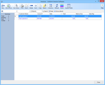 Uniform Invoice Software screenshot 4