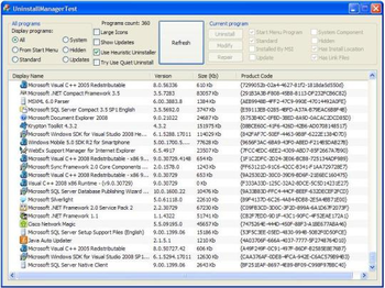 Uninstall Manager ActiveX screenshot