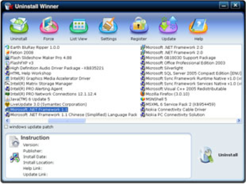 Uninstall Winner screenshot
