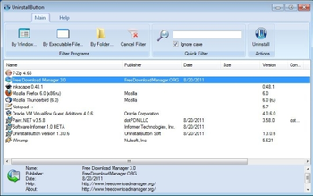 UninstallButton Free screenshot