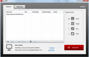 UniPDF Converter screenshot