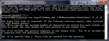 Uniprot DAT File Parser screenshot