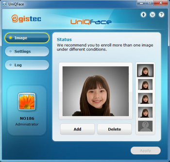 UniQFace screenshot