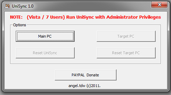 UniSync screenshot