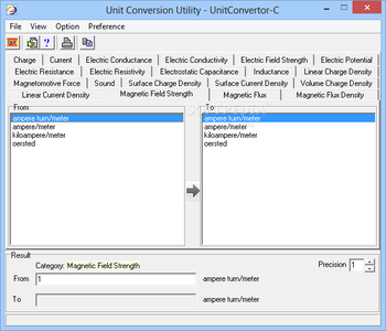 UnitConvertor-C screenshot