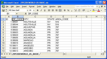 United States ZIP Code Database (Basic Edition) screenshot 3