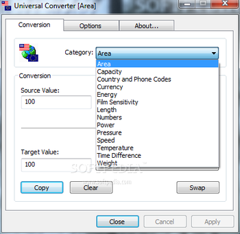 Universal Converter screenshot