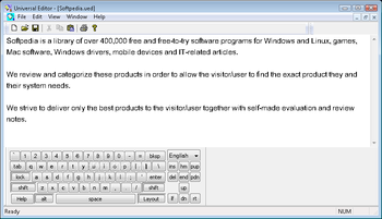 Universal Editor screenshot