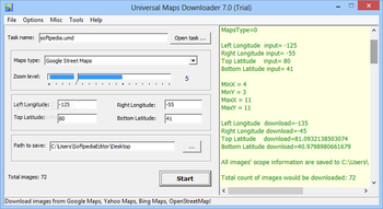 Universal Maps Downloader screenshot