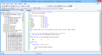 Universal SQL Editor screenshot