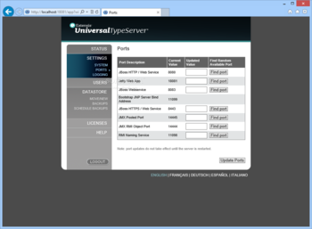 Universal Type Server screenshot 3