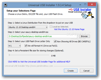 Universal USB Installer screenshot