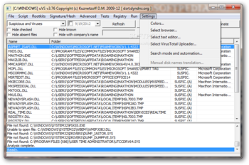 Universal Virus Sniffer screenshot 12