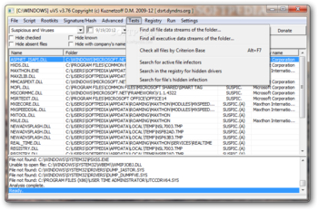 Universal Virus Sniffer screenshot 9