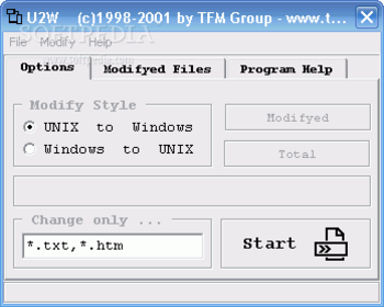 Unix.2.Windows screenshot