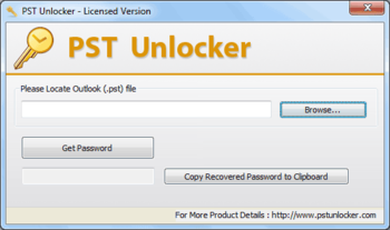 Unlock PST screenshot