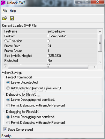 Unlock SWF screenshot