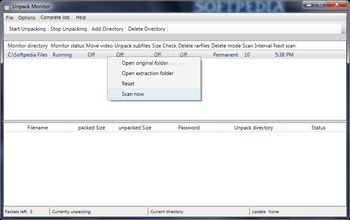 Unpack Monitor screenshot
