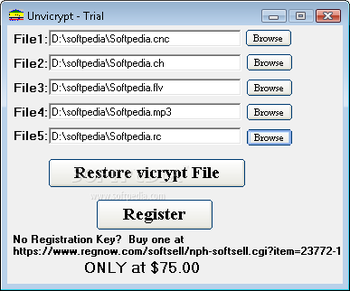 Unvicrypt screenshot