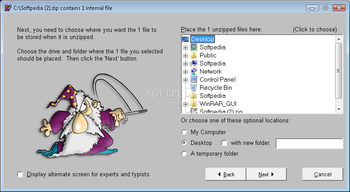 Unzip Wizard screenshot 4