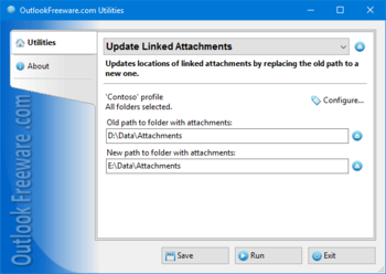 Update Linked Attachments screenshot