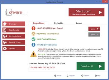 UpdateStar Drivers screenshot