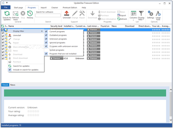 UpdateStar Freeware Edition screenshot 2