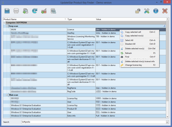 UpdateStar Product KeyFinder screenshot