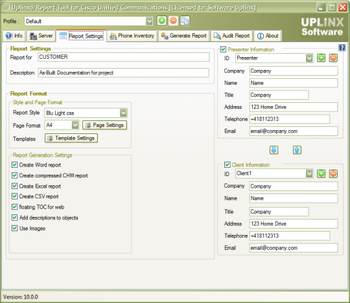 Uplinx Report Tool for Cisco Unified Communications screenshot 4