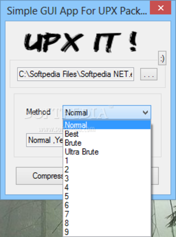 UPX IT screenshot 2