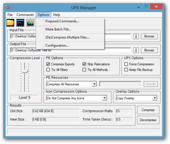 UPX Manager screenshot 3