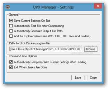 UPX Manager screenshot 4