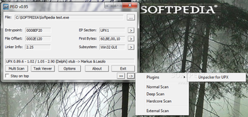 UPX Unpacker screenshot