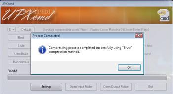 UPXcmd screenshot 2