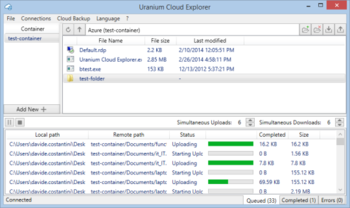 Uranium Cloud Explorer screenshot