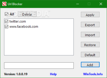 Url Blocker screenshot