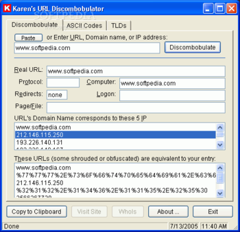 URL Discombobulator screenshot