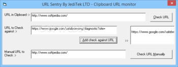 URL Sentry screenshot