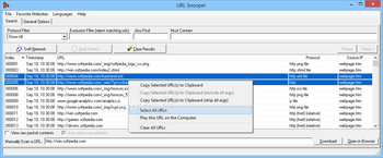 URL Snooper screenshot