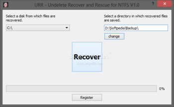 URR - Undelete Recover and Rescue for NTFS screenshot