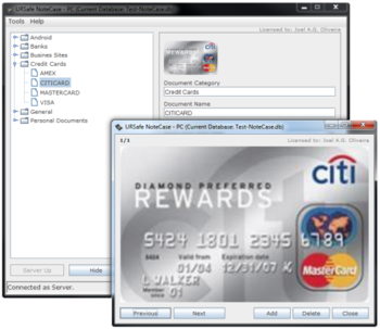 URSafe NoteCase-P screenshot 2