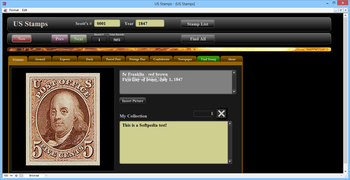 US Stamps screenshot