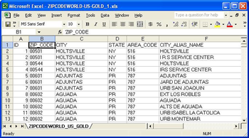 US ZIP Code Database Mixed Case Edition screenshot