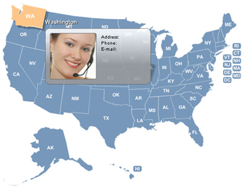 USA Map Locator screenshot