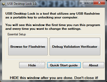 USB Desktop Lock screenshot